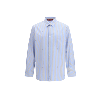 Striped Cotton Poplin Shirt - Image 1