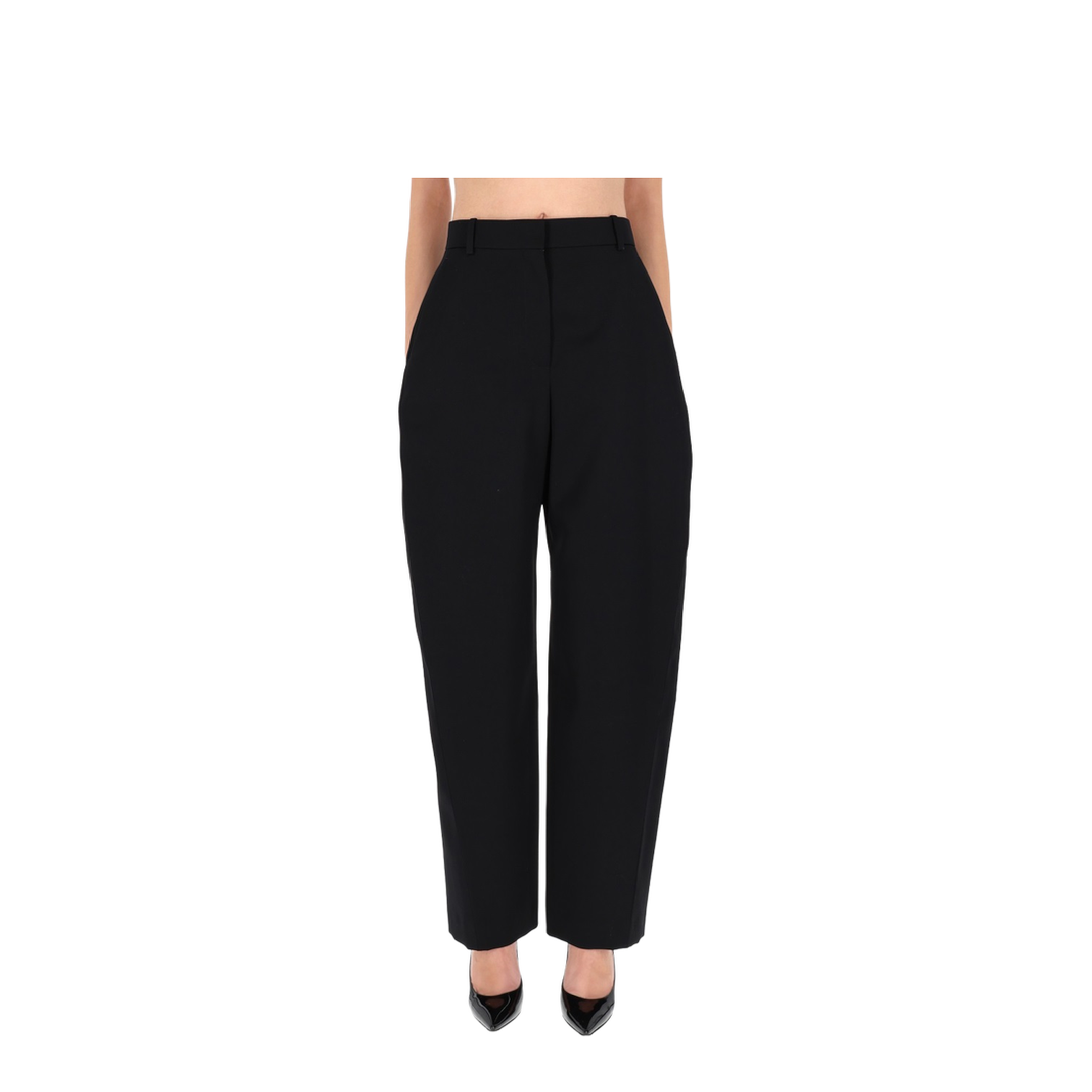 High Waist Wool Trousers - Image 1