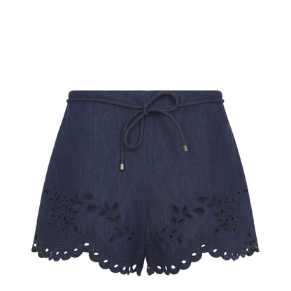 Mahon Broderie Denim Short - Image 1