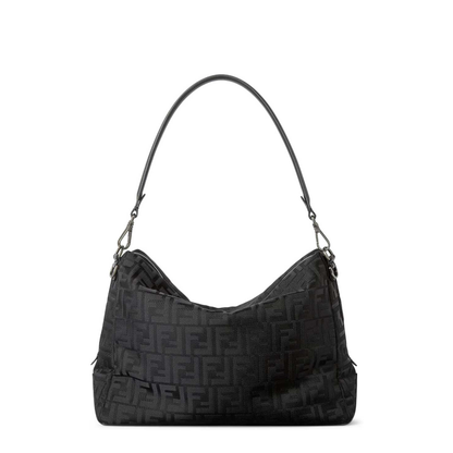 Large Fabric Black Bag - Image 3