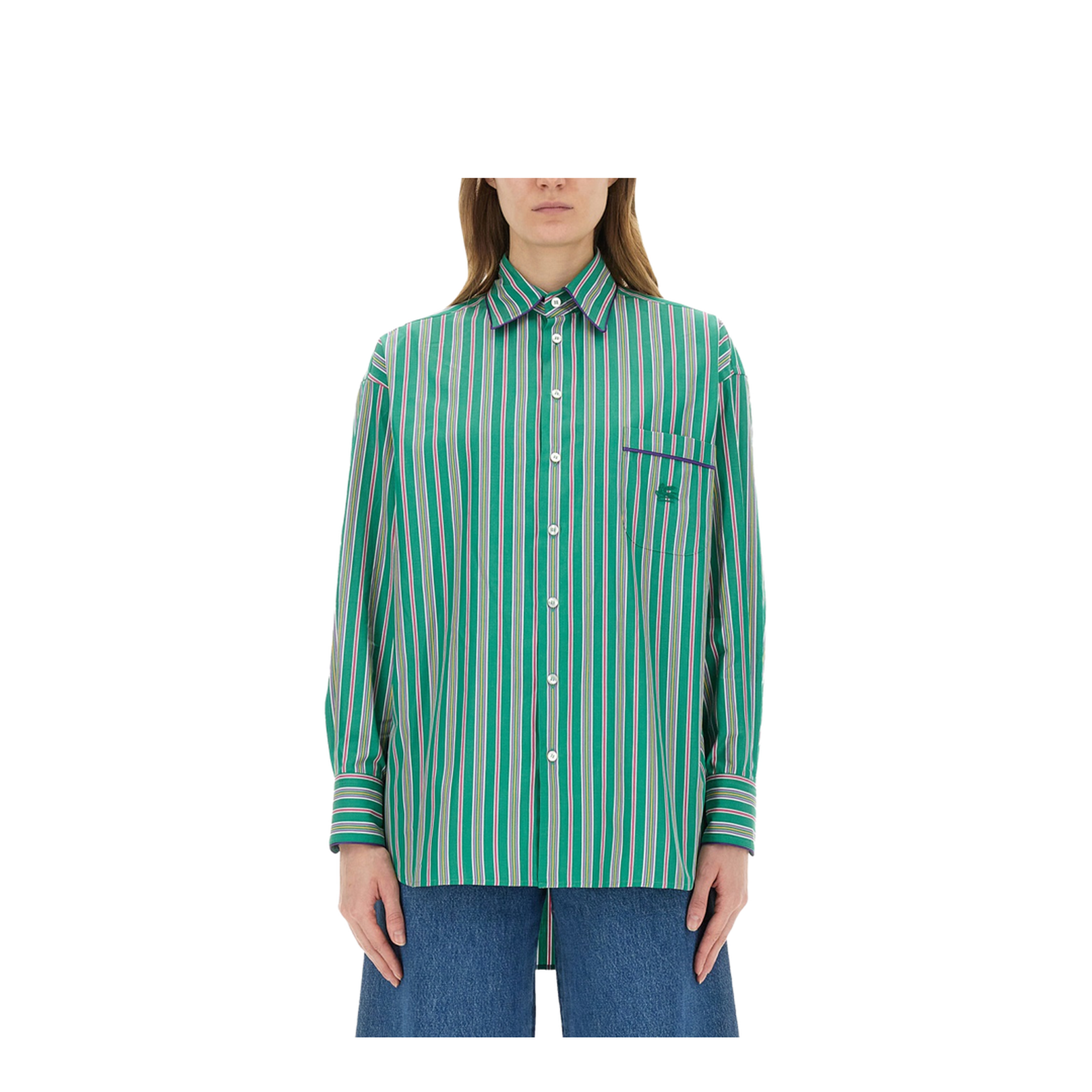 Jacquard Shirt Green - Image 3