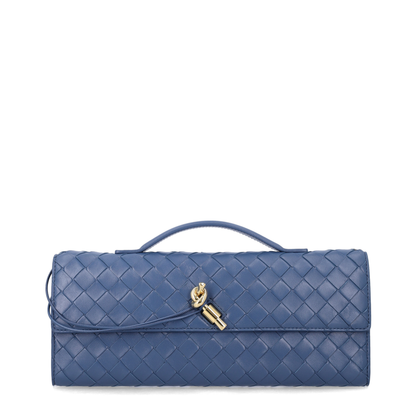 Andiamo Lambskin Clutch - Blue Venezia - Image 1