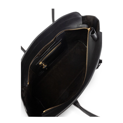 Large Leather Shopping Bag - Image 5