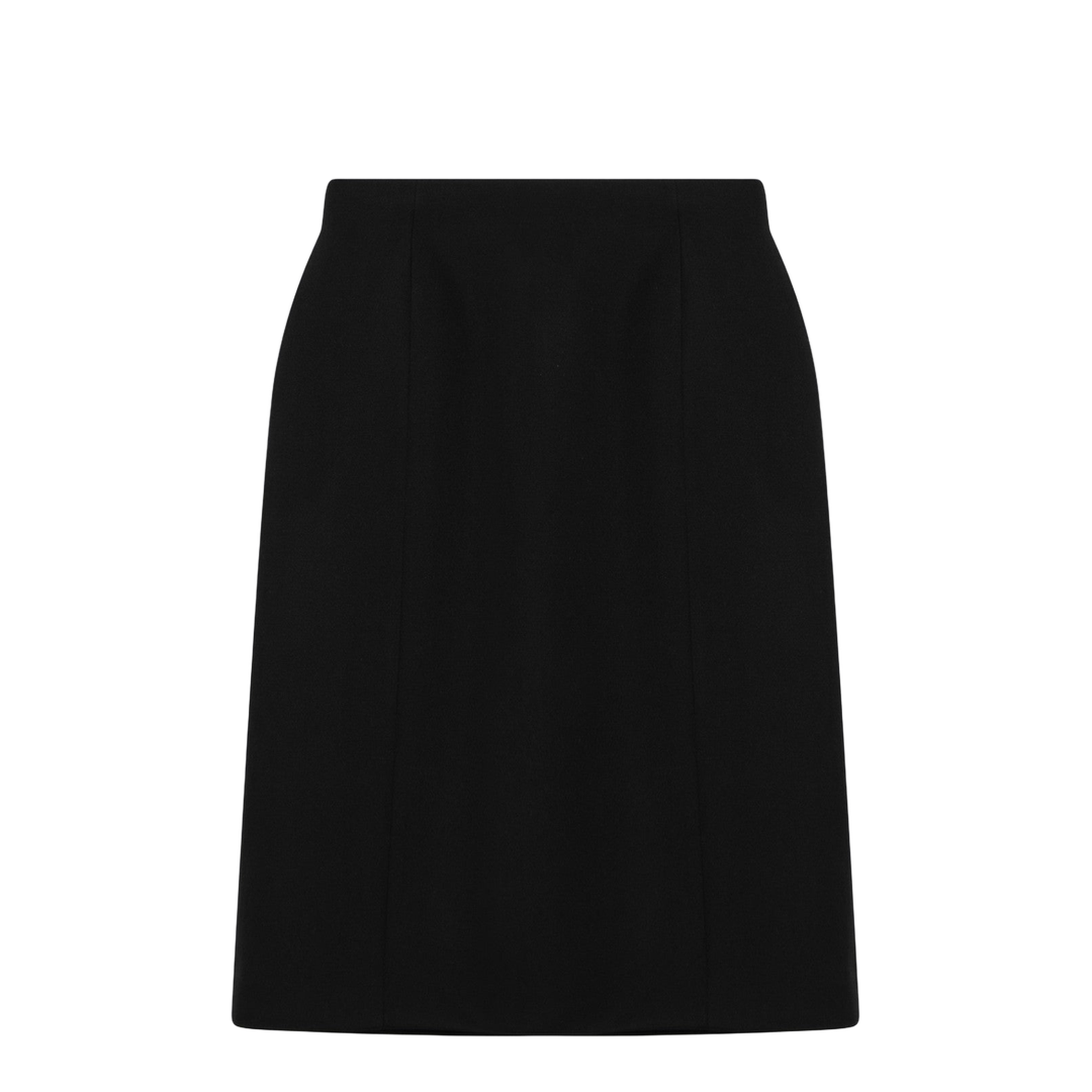 Black Hourglass Midi Skirt - Image 1