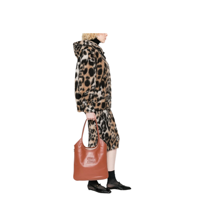 Ivy Medium Calfskin Shoulder Bag - Rust - Image 5