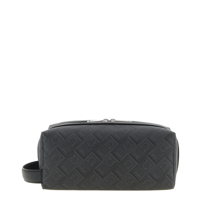 Monogram Coated Fabric Dopp Kit - Nero/Grigio - Image 1