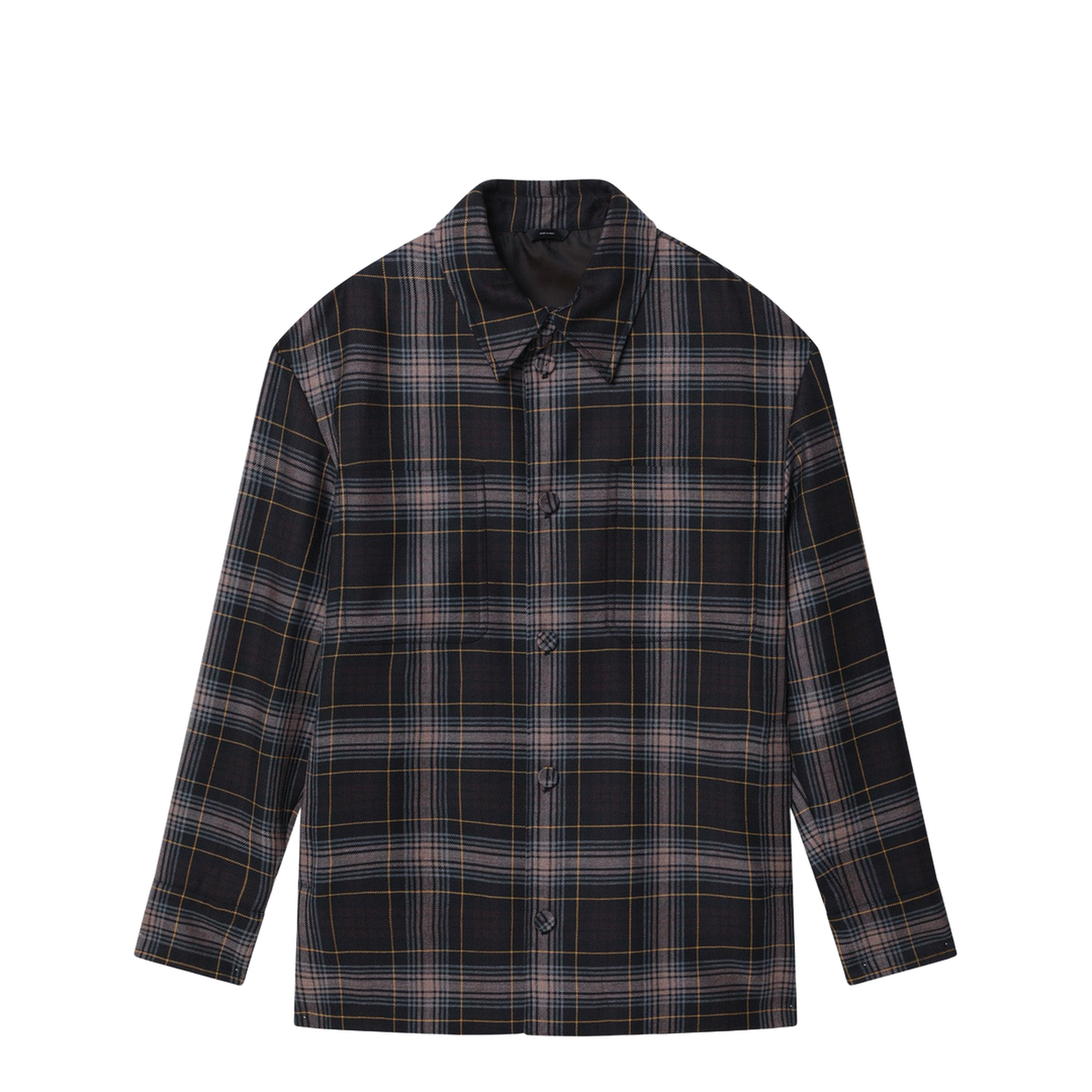 Brown Tartan Wool Jacket - Image 1