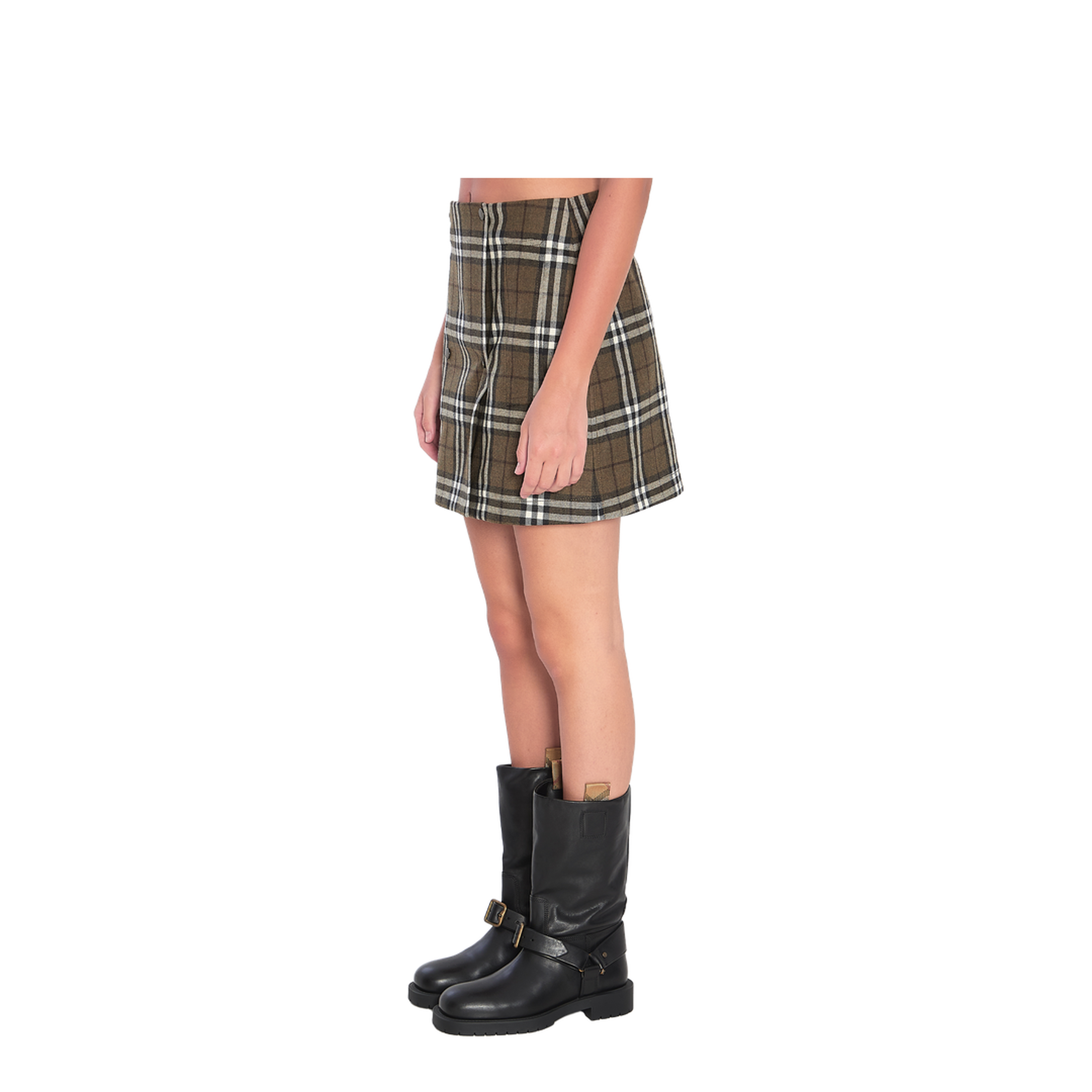 Green Check Miniskirt - Image 5