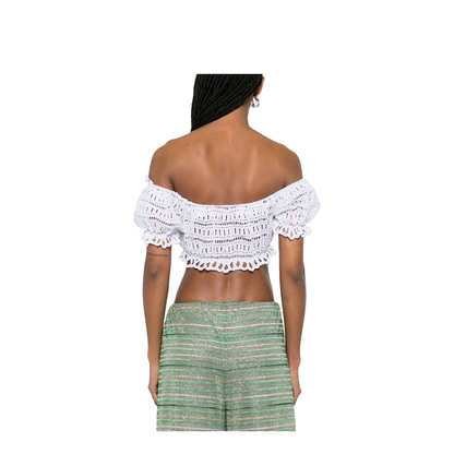 Off-shoulder Lace-detail Top - Image 4