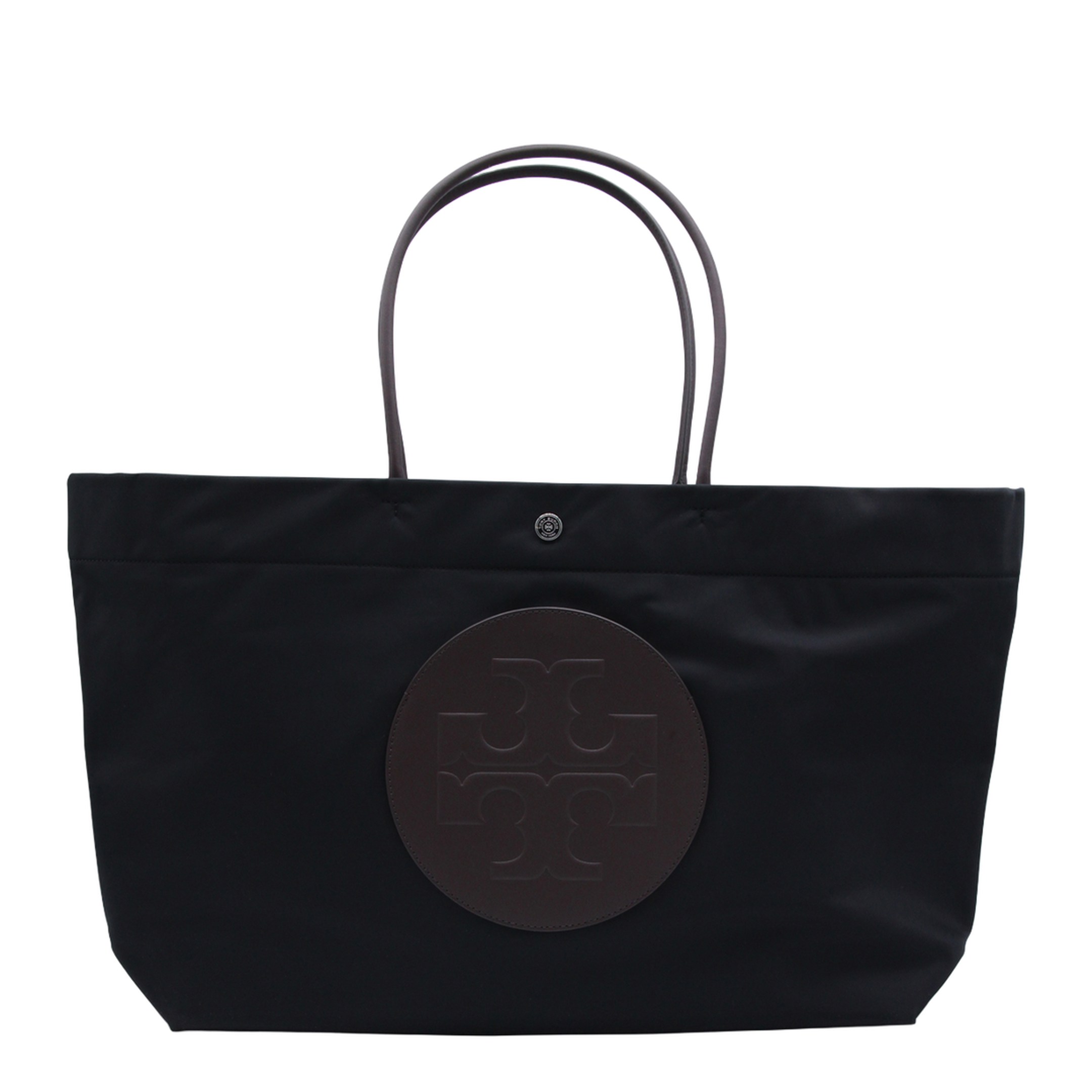 Ella Twist Nylon Shoulder Bag With Maxi Front Logo Patch - Image 8