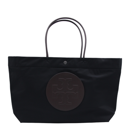 Ella Twist Nylon Shoulder Bag With Maxi Front Logo Patch - Image 8
