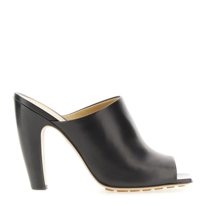 Black Nappa Leather Canalazzo Sandals - Image 1