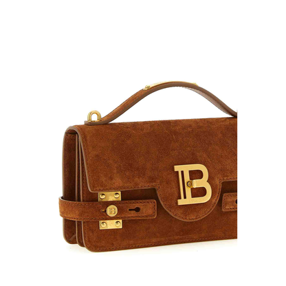 B-Buzz Shoulder 24 Suede Bag - Brown - Image 4