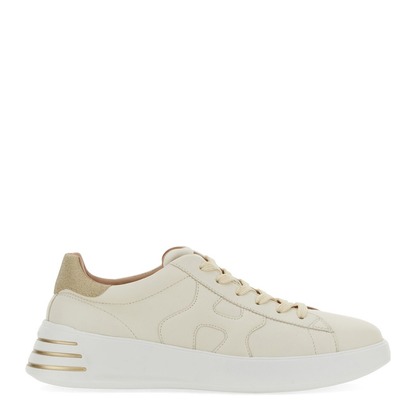 Glitter-Detail Leather Sneakers - Image 3