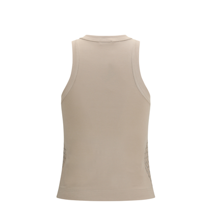 Top in cotton with luminous embroidery - Image 2