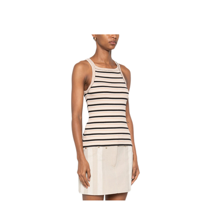 Multicolour Cotton Striped Knit Top - Image 3