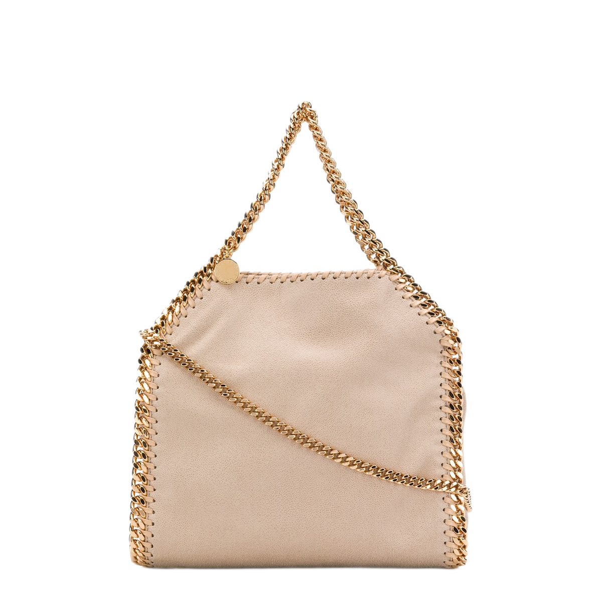 Falabella Mini Matte Vegan Shaggy Deer Tote Bag - Clotted Cream - Image 1