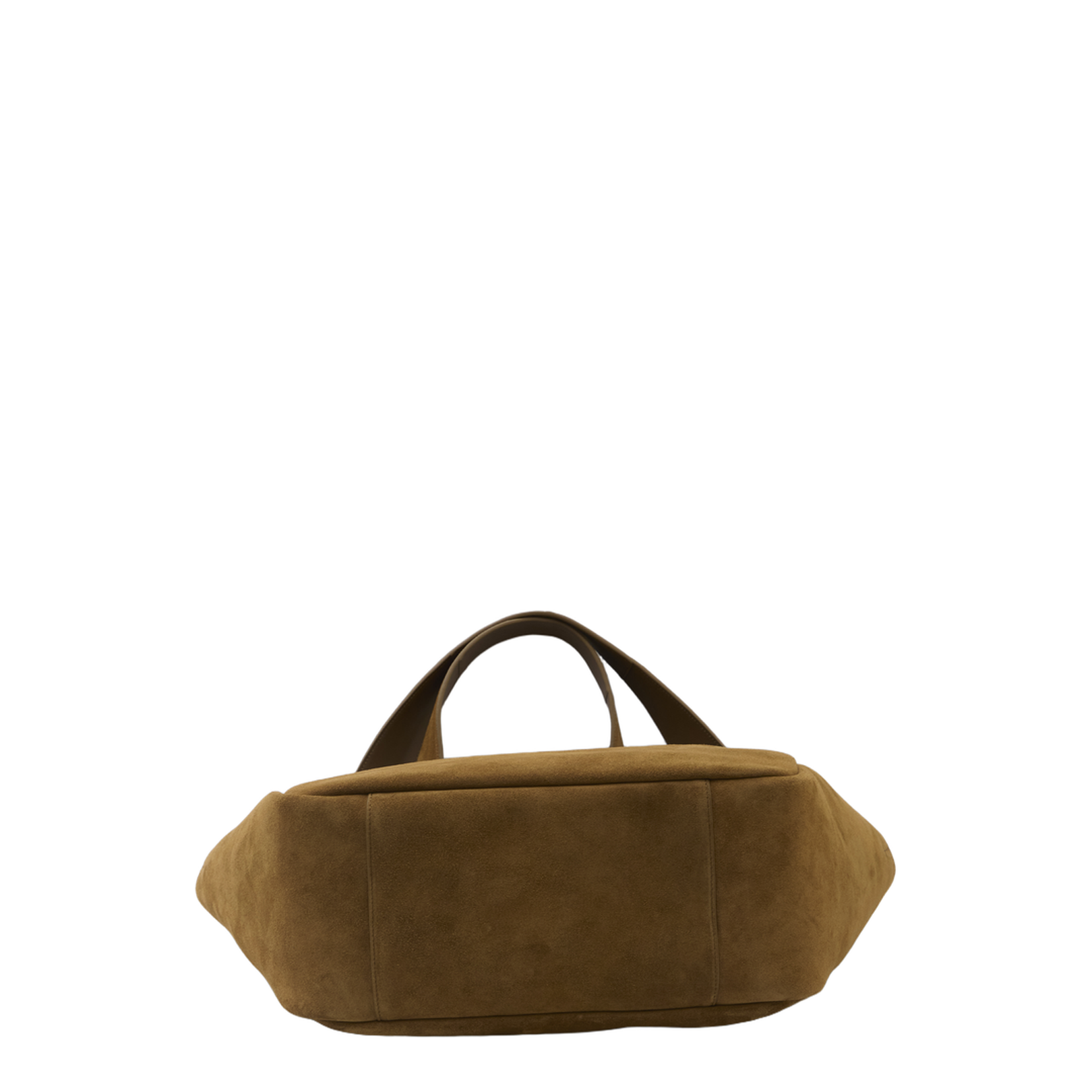Biscuit Suede Leather Le 5 À 7 Bea Shopping Bag - Image 3