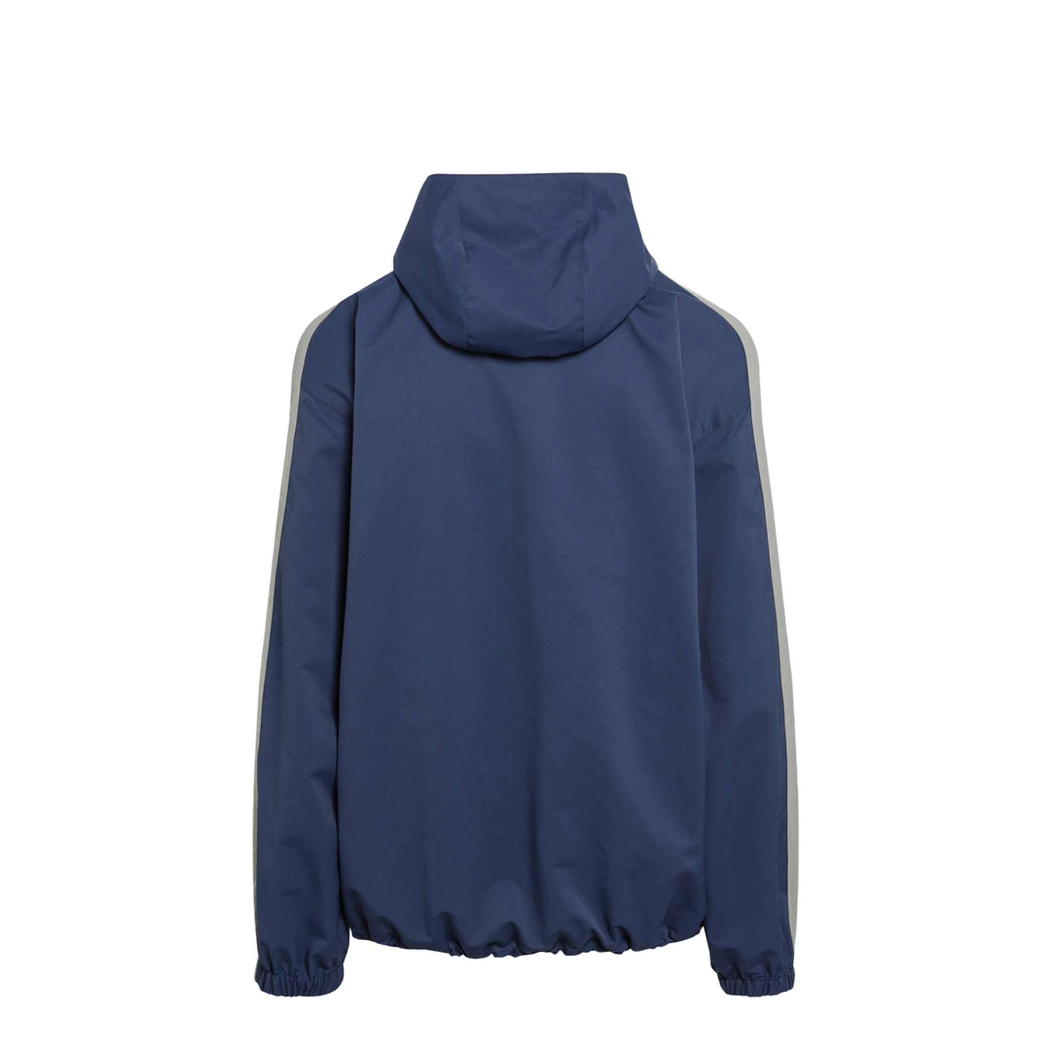 Washed-effect Technical Satin Track Jacket in Navy - Image 2