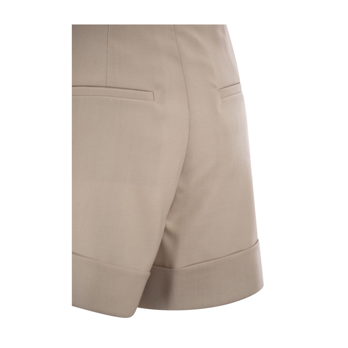 Shorts In Wool Mohair And Silk Canvas - Image 4