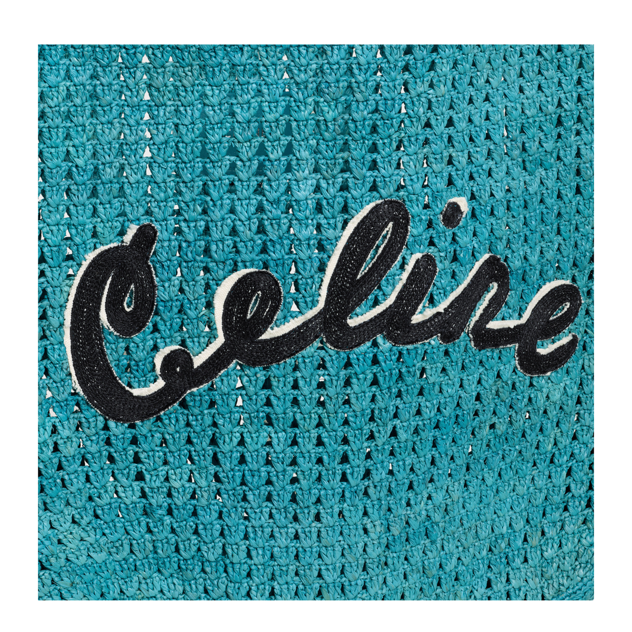 Hobo Bag Raffia Blue - Image 5