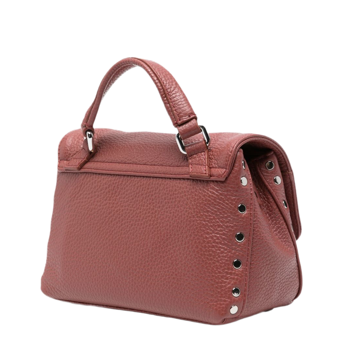 Postina Daily Baby Leather Top Handle Bag - Red - Image 4