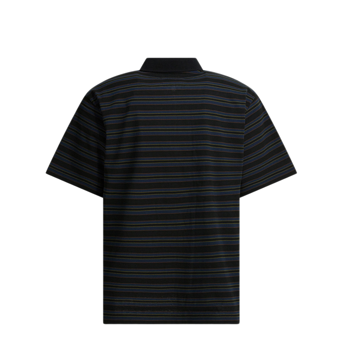 Striped Buttonless Polo Shirt - Image 2