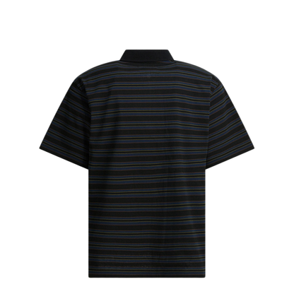 Striped Buttonless Polo Shirt - Image 2