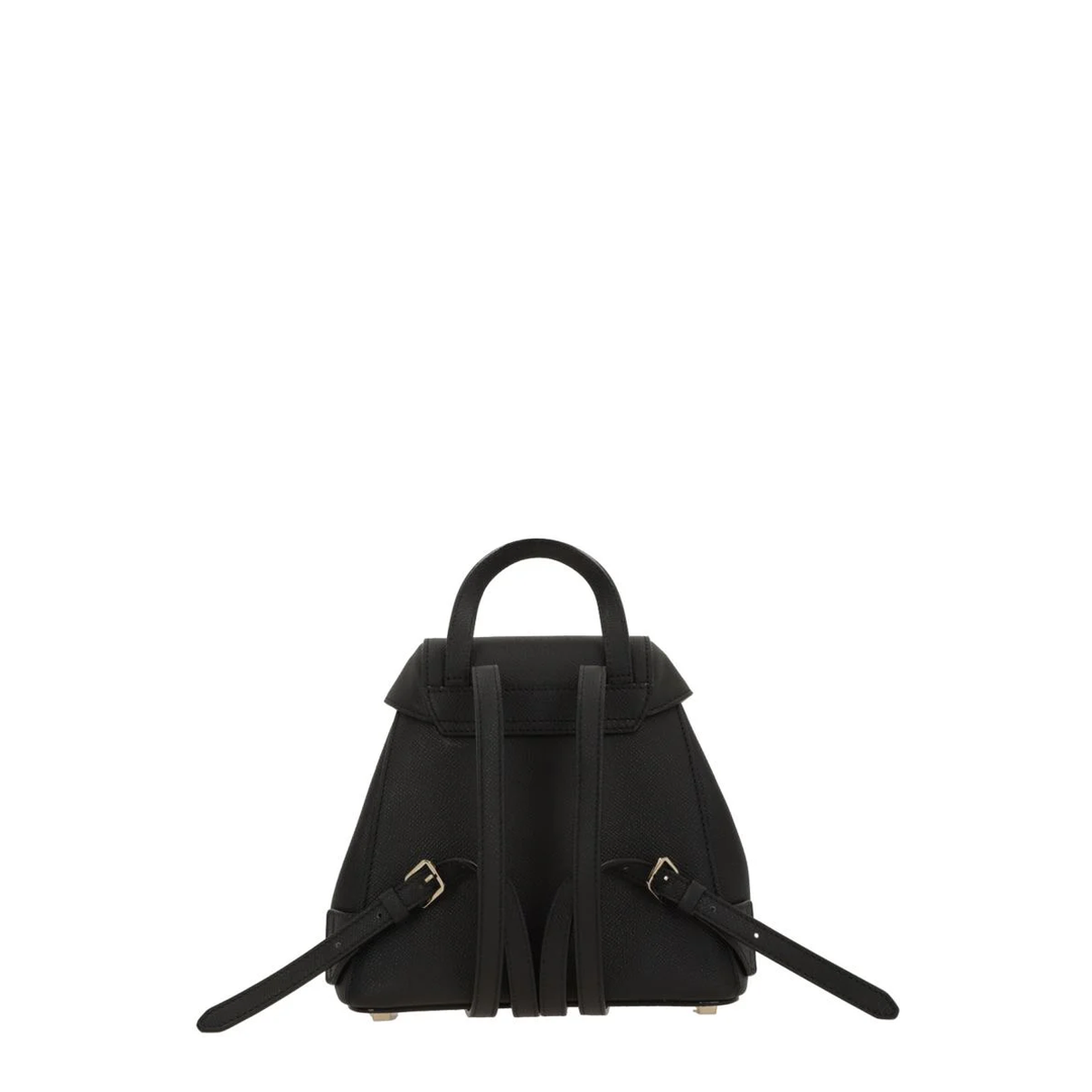 Iside Mini Leather Backpack Black - Image 4
