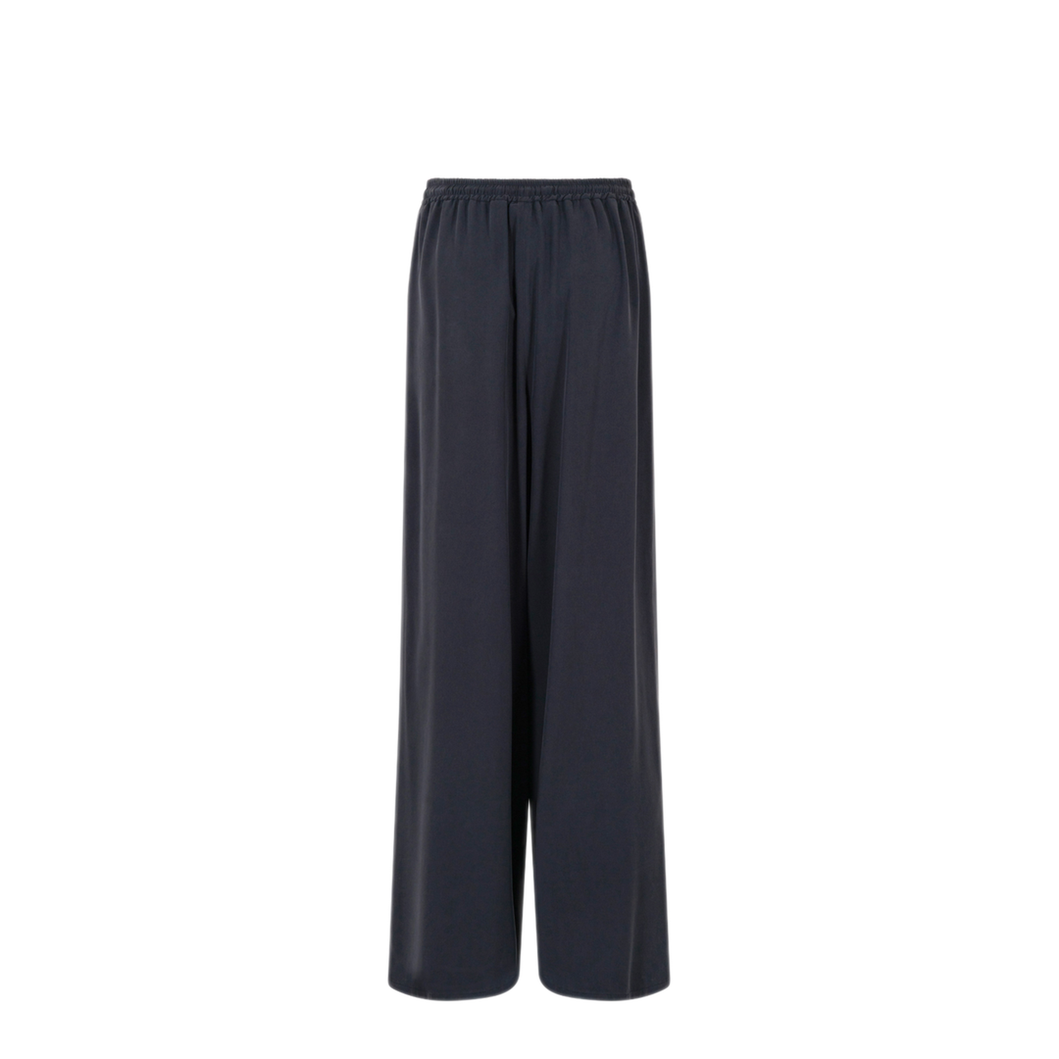 Wide-Fit Washed Silk Trousers - Image 2