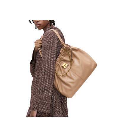 The Cristina Nappa Leather Tote - Beech - Image 4