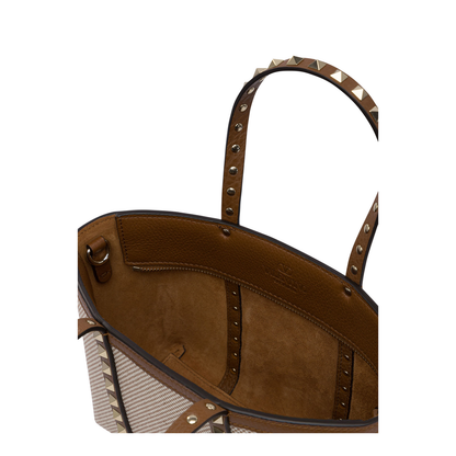 Two-tone Canvas Medium Rockstud Handbag - Image 5