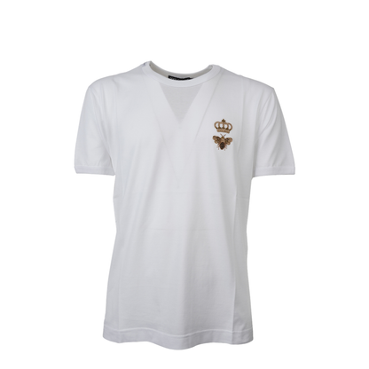 Cotton Jersey T-Shirt with Lurex Embroidery - Image 6