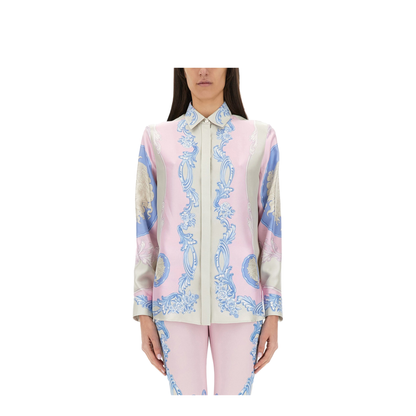 Pink Silk Shirt In Neutral - Image 1