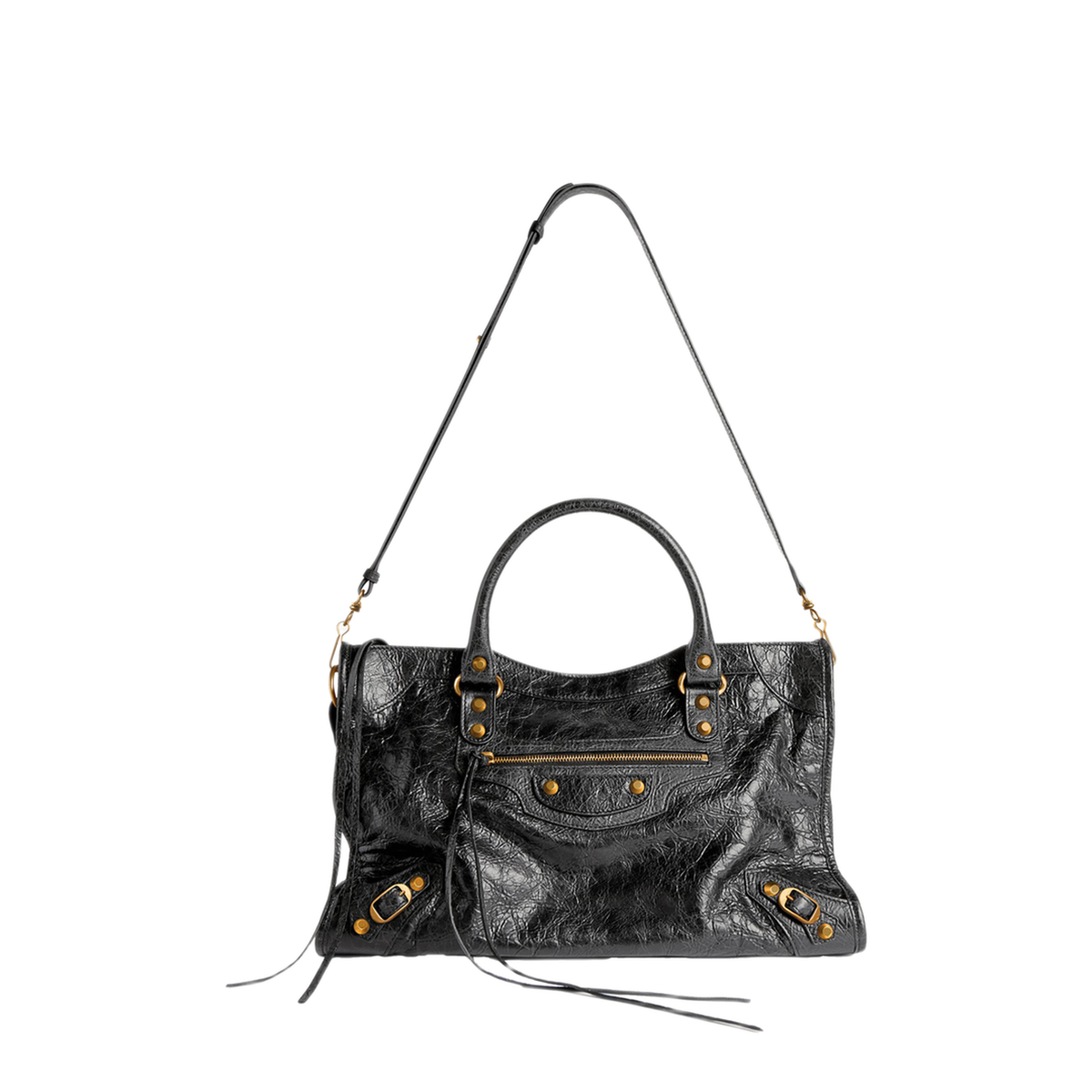 Le City Medium Arena Lambskin Shoulder Bag - Black - Image 3