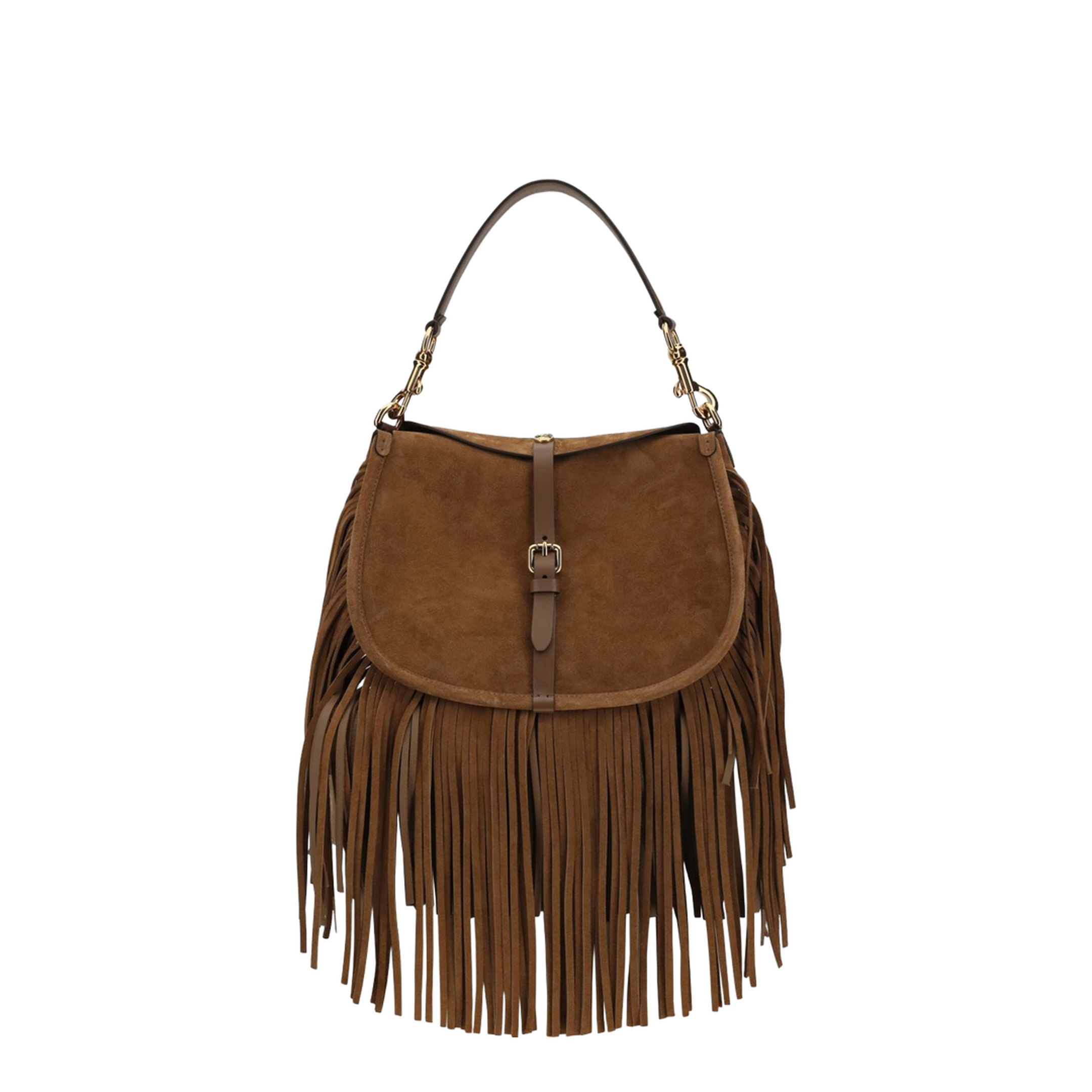 Pony Medium Calfskin Crossbody - Dark Sand - Image 1