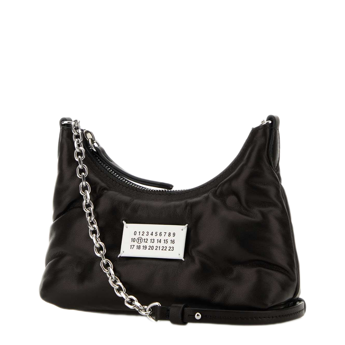 Glam Slam Micro Nappa Leather Hobo Bag - Noir - Image 2