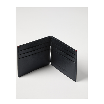 Grained Leather Money Clip Wallet - Image 3