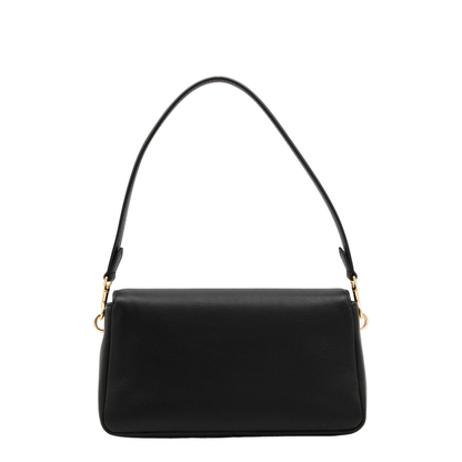 Charlie Small Calf Leather Shoulder Bag - Black - Image 3