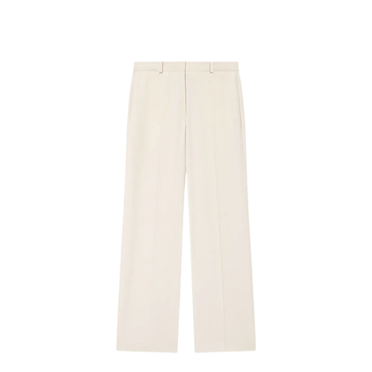 Neonda Flowing Crepe Pleated Suit Pants - Image 1
