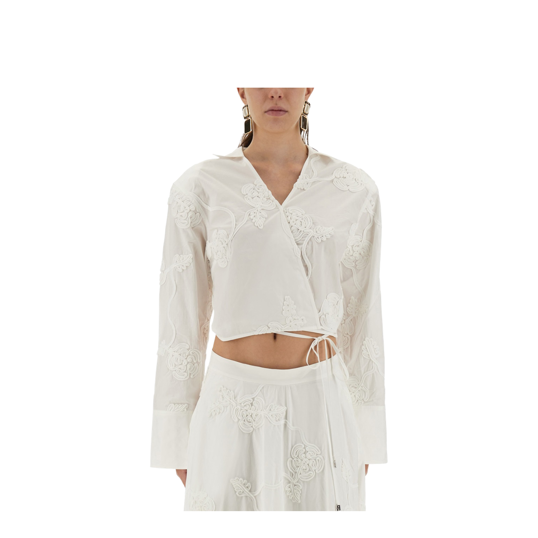 Wrap-Around Shirt Top - Image 1