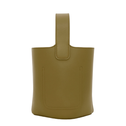 Pebble In Mellow Calfskin Mini Bucket Bag - Image 4