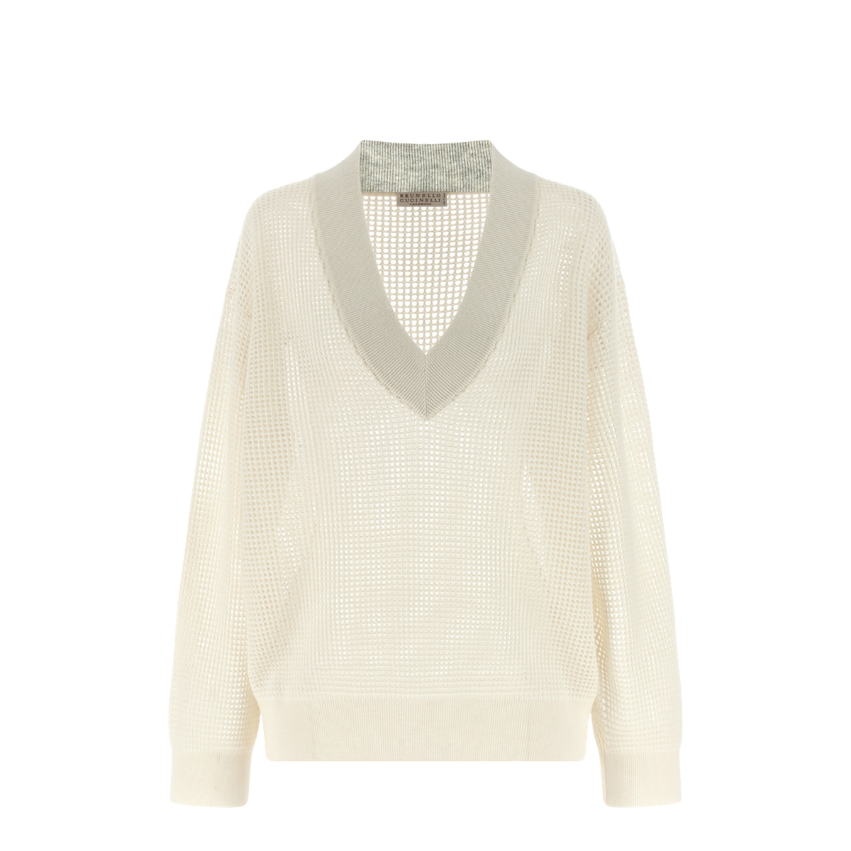 Women's Knitted Sweater White - Image 1