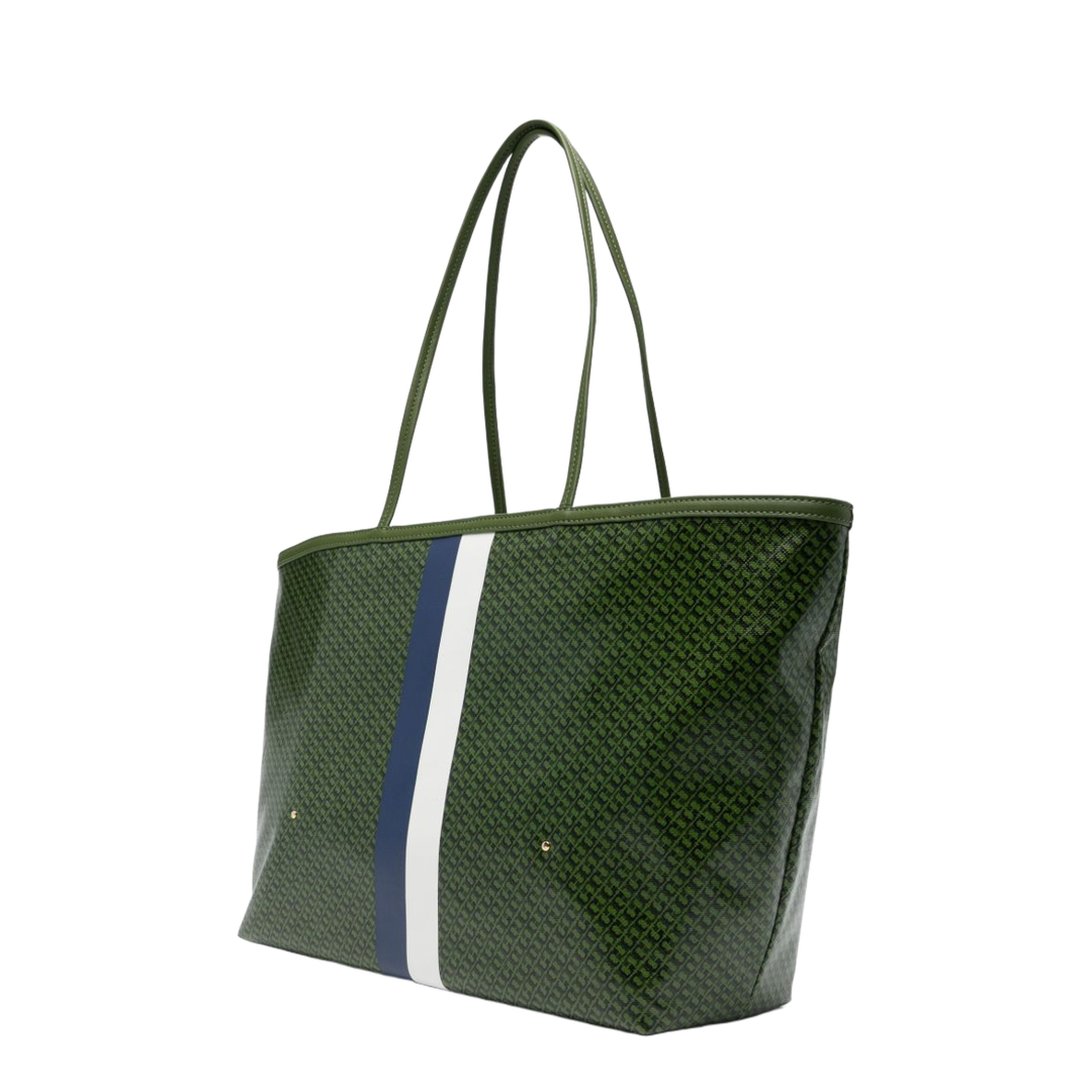 Racer Coated Canvas Tote - Green - Image 3
