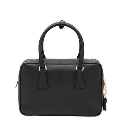 Black Saffiano Leather Top-Handle Bag - Image 2
