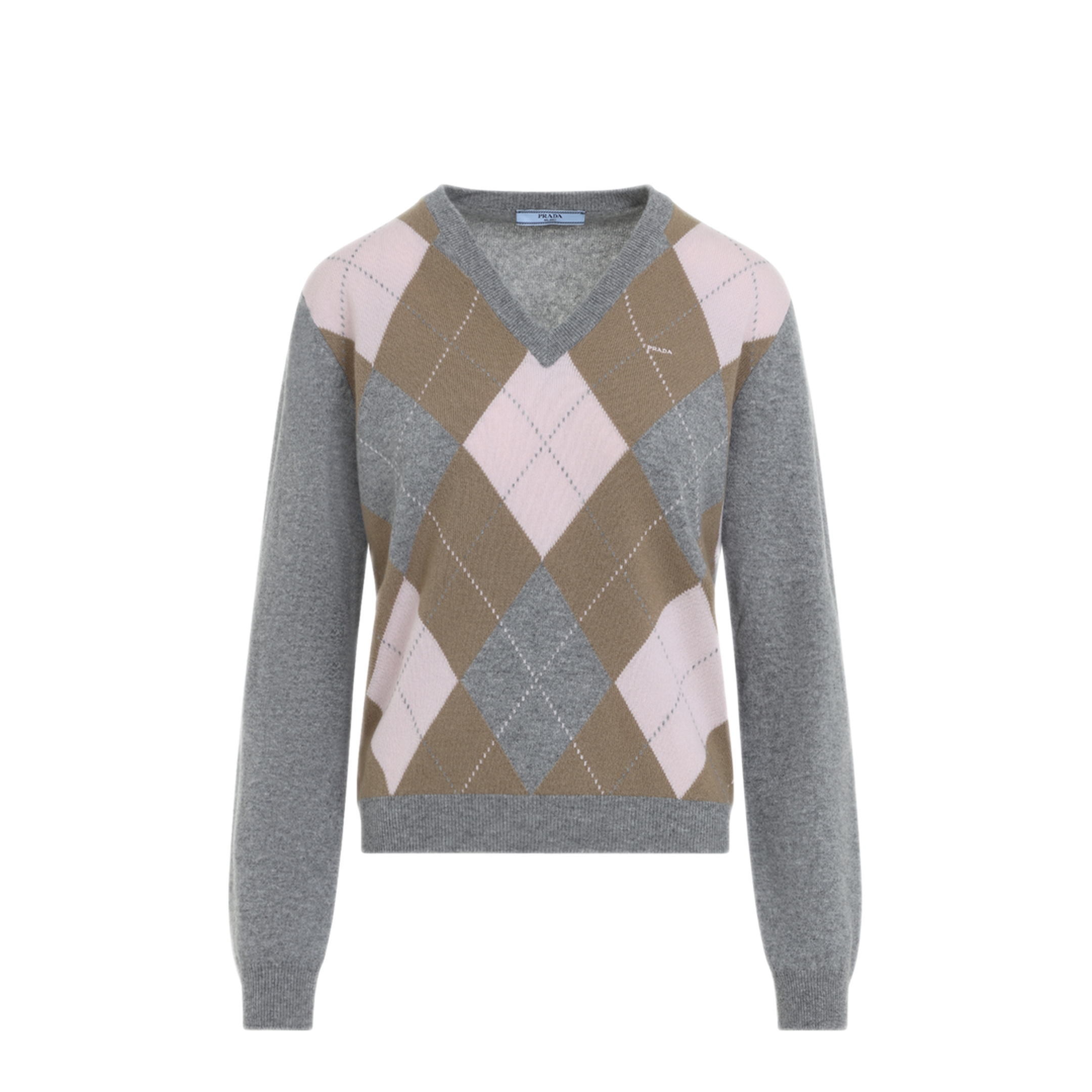 Argyle V-Neck Sweater - Image 2