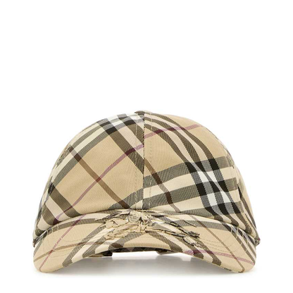 Check Fabric Cap With Visor - Image 4