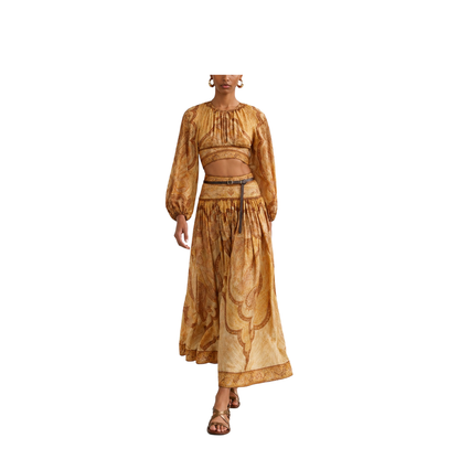 Women Skirt Mustard - Image 2
