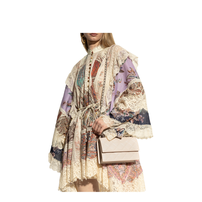 Fleming Small Shoulder Bag Leather Pink - Image 2