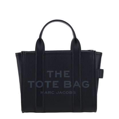 Small Leather Tote Bag - Black - Image 1